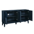 thumbnail image 6 of Tcbosik 60.5" Buffet Sideboard with 4 Doors, Modern Credenza with Adjustable Shelves, Storage Cabinet for Kitchen, Dining Room, Living Room, Blue, 6 of 8