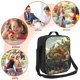 thumbnail image 5 of Fotbe Floral Rhino With Birds Lonchera Bolsa de Almuerzo para Hombres y Mujeres, Lonchera de Gran Capacidad, Bolsa de Almuerzo Reutilizable, Bolsa Térmica Aislante, 5 of 7