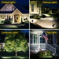 thumbnail image 6 of ROSHWEY 600LM Solar Spotlights Outdoor for Garden,IP65 Waterproof Solar Spot Lights Landscape Lighting for Walkway Wall Garden Backyard Path Pathway Driveway, Cool White 2 Pack, 6 of 7