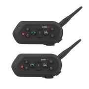 2 Pieces Motorcycle Helmet 6 Riders Headset Intercom Wireless Interphone