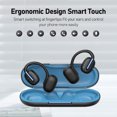 thumbnail image 2 of Auriculares inalámbricos de oído abierto con Bluetooth 5.3 y micrófono incorporado, auriculares impermeables para deportes, entrenamientos, carreras y ciclismo, 2 of 7