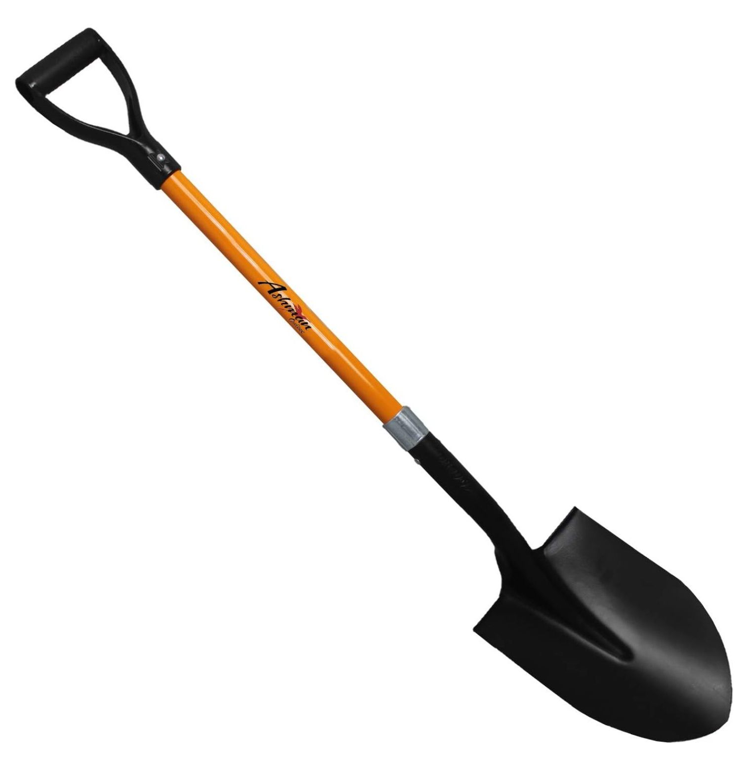 Ashman Heavy-Duty Digging Shovel (2 Pack) with Trenching Blade and 41-Inch Comfortable Handle - Ideal for Garden, Landscaping, Construction, and Masonry - Perfect for Digging Soil, Dirt, and Gravel.