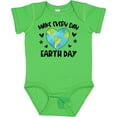 thumbnail image 3 of Inktastic Make Every Day Earth Day with Hearts and Stars Boys or Girls Baby Bodysuit, 3 of 5