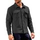 thumbnail image 4 of Ceisia Warm Fleece Mens Loose Fit Solid Color Button Down Shirt Jacket Gifts, 4 of 5