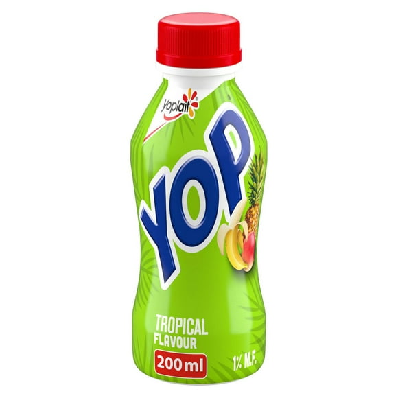 Yogourt à boire Yoplait Yop 1 %, tropical, boisson au yogourt, 200 mL 200 ml
