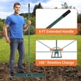 thumbnail image 4 of Lawn Leveling Rake 30 Inch, Heavy Duty Stainless Steel Landscape Rake with 6.5 FT Adjustable Handle, Leveling Tool for Topsoil, Sand, and Compost - for Garden, Golf Course, and Lawn Renovation, 4 of 7