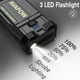thumbnail image 5 of AVAPOW Arrancador de Auto Batería, 4000A de Potencia Máxima, 27800 mAh (Para Gasolina o Hasta 10 L de Diésel), Cargador de Batería para Auto, con Luz LED y Carga Rápida USB 3.0, 5 of 8