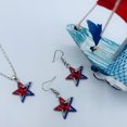 thumbnail image 4 of Stars and Stripes Jewelry - Patriotic Jewelry for Women - Patriotic Necklaces (Red Stones Set), 4 of 7