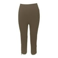 thumbnail image 6 of QHFBli Capri Leggings for Women 2026 Summer Casaul High Waisted Knee Length Stretchy Workout Yoga Cropped Capris Pants, 6 of 9