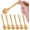 Brown, variant on 6PCS Bamboo Spoons,Mini Wooden Spoons 5.5 Inch,Multi-purpose Small Teaspoons for Condiments Spices Honey Ice Cream Coffee Kitchen & Serving Utensils