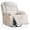 Corduroy | beige, variant on Rocking Recliner Chair for Adults – Wide 360° Swivel Rocker Recliner with Cup Holder, Nursery Glider with Deep Seat – Corduroy/PU/Linen – Green/Beige/Black/Gray