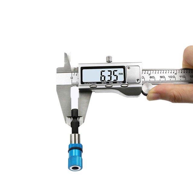 Soporte de broca de extensión de vástago hexagonal de 1/4 pulgadas 6,35 mm para tuerca de tornillo (azul) Sywqhk Para estrenar