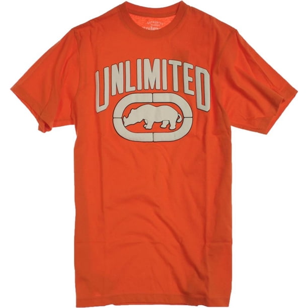 Ecko Unltd. Camiseta gráfica Double Quick para hombre, naranja, mediana