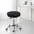 thumbnail image 7 of Fotbe Colorful Insect Stool Covers Round,Waterproof Round Bar Stool Covers Bar Chair Covers Washable Stool Cushion Slipcover for 12-14 Inch Chair-13 inch, 7 of 7