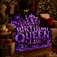 thumbnail image 3 of Glittering Crown Birthday Celebration, Cozy Friendship Quote Scene, Warm Flannel Blanket for Living Room and Reading Nook, Art Lovers Friendship Gift, Artistic Home Decor, 3 of 9
