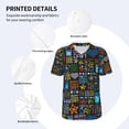 thumbnail image 5 of Fotbe Happy Father Day Baseball Jersey Shirt for Men and Women, Casual Short Sleeves Button Down T-Shirt-XX-Large, 5 of 9