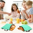 thumbnail image 7 of Haosy 3 Pack Reusable Ziploc Bags BPA Free Healthy Food Storage Bag Leakproof Sandwich Snack Freezer Bags Spearmint, 7 of 7