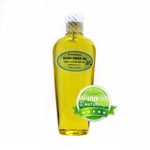 Dr. Adorable Unrefined Sunflower Seed Oil 100 Pure Organic Cold