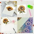 thumbnail image 4 of 6pcs Diamond Painting Kit Greeting Card, Sunflower 5D DIY Diamond Handmade Holiday Greeting Card with Envelope, Christmas Gift Congratulation, 4 of 8