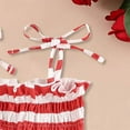 thumbnail image 6 of eczipvz Baby Girl Clothes 3-6 Months Baby Girl American Flag Tassel Romper with Headband Red,3-6 Months, 6 of 7