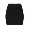 thumbnail image 5 of GZWYHT Skirts for Women,Mini Skirt Women Fashion Solid SKirt Elastic Waist Slim Short Skirt Pencil Skirt,Summer Skirts,Black Dress,Short Skirts 4XL, 5 of 7