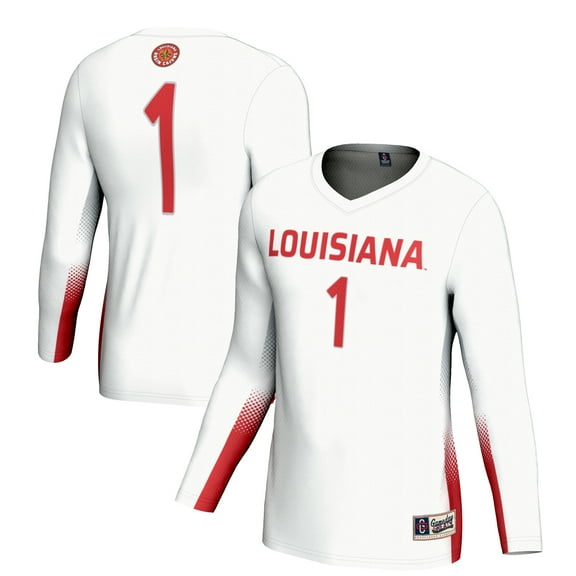 Unisex GameDay Greats #1 White Louisiana Ragin' Cajuns Lightweight Volleyball Jersey
