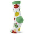 thumbnail image 6 of Airplus Aloe Infused Spa Crew Socks, Frozen Blue Tossed Ornaments, Women's Size 5-10, 6 of 6