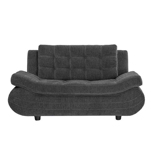 Sofá Love Seat Bali Rogga 2 Plazas Gris Carbón