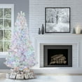 thumbnail image 3 of National Tree Company 7.5 ft Pre-Lit Crystal Pine Full Artificial Christmas Tree, 600 LED Lights, 1,314 Tips, Remote Control, 50+ Light Functions, Includes Stand, Silver, 3 of 8