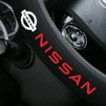 thumbnail image 4 of Customization Steering Wheel Cover Compatible with Nissan, Black Genuine Leather Steering Wheel Cover, Anti-Slip Safety, Includes Cup Mat & 3-in-1 Charging Cable, 4 of 6