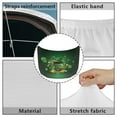 thumbnail image 6 of Uorisanigo St. Patrick's Day Jar of Gold Coins Auto Hood Cover Fashion Elastic Car Bonnet Banner Removable Hood Wrap Women Men Automotive Exterior Accessories Gift for Holiday, 6 of 7