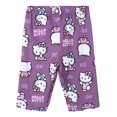 thumbnail image 3 of Hello Kitty Big Girls' 2-Piece T-Shirt and Bike Shorts Set Mulberry, 3 of 5