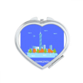 thumbnail image 1 of Scene Mansion Advanced China Town Mirror Travel Magnification Portable Handheld Pocket Makeup, 1 of 3