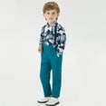thumbnail image 4 of Gerichy Baby Boys Formal Suit Toddler Gentleman Suit Dress Slim Fit Shirt+Vest+Pants Outfits Toddler Gentleman Set, 4 of 5
