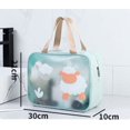 thumbnail image 4 of Bolsa de maquillaje transparente Bolsa de cosméticos impermeable de PVC Viaje transparente grande T, 4 of 5