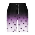 thumbnail image 4 of Viikei Men's Shorts in Lightweight Cotton for Comfort,Men Casual Fashion Print Shorts with Pockets Elastic Waist Beach Pants Purple S, 4 of 5