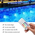 thumbnail image 5 of AYAMAYA Submersible 13 LED Pool Light for Inground Pool, Waterproof Underwater Lights with Remote Control & Suction Cups, Magnetic Pool Lights for Bathtub Swimming Pool Home Party [2 PACK], 5 of 11