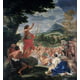 Le Sermon de Saint Jean le Baptiste Affiche Imprimée par Baciccio (12 x 12) – image 1 sur 1