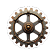 thumbnail image 4 of retro Steampunk Theme Stickers, Waterproof Steampunk Theme Sticker for Water Bottle Laptop Phone Cases Planner Skateboard Luggage Helmet Party Favor Decor, Ideal for Adults Teens Teacher Rewards, 4 of 8