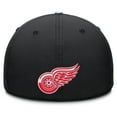 thumbnail image 4 of Men's Fanatics Black/White Detroit Red Wings Authentic Pro Rink Team Code Flex Hat, 4 of 4