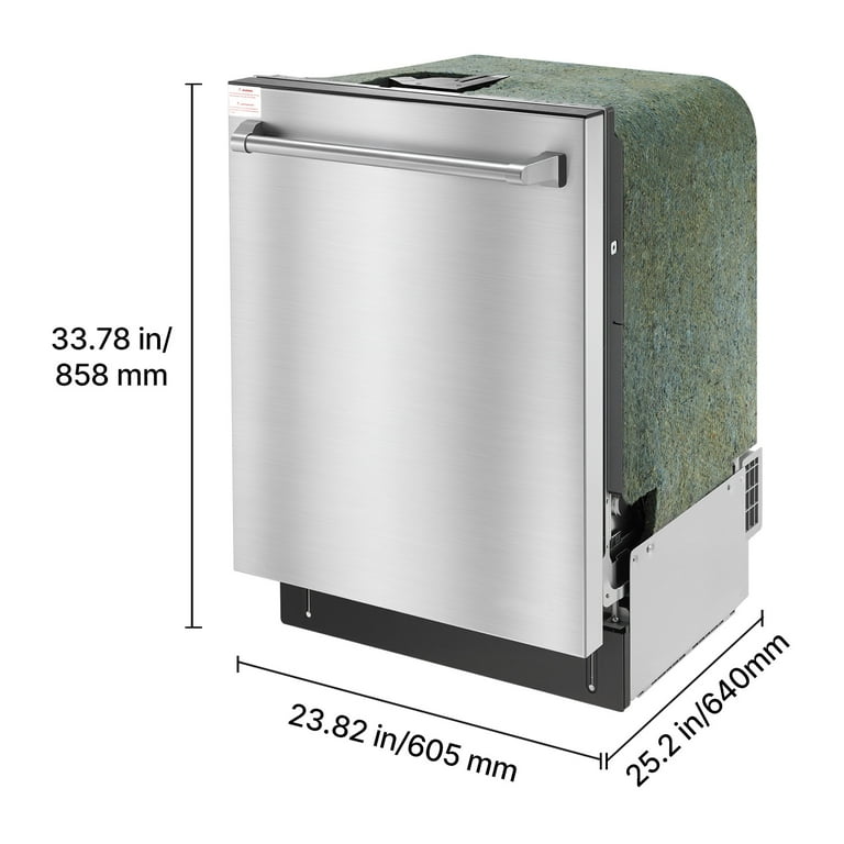 KFFKFF 24-Inch Built-In Dishwasher with Stainless Steel Interior