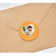 thumbnail image 4 of Darling Souvenir Round 45 Pcs Heart Custom Photo Labels Save The Date Stickers Personalized Bride Groom Names And Date Envelope Seals- Pale Orange, 4 of 4