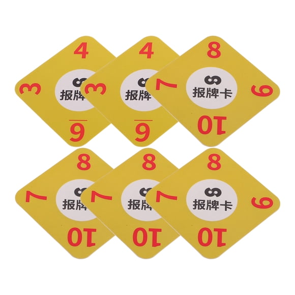 tarjetas de recordatorio de cantidad de cartas de póker para juegos de cartas competitivos Recordatorio de conteo de cartas de PVC para accesorios de juego