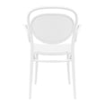 thumbnail image 5 of Compamia ISP258-WHI 17.3 in. Marcel XL Resin Outdoor Arm Chair, White, 5 of 5
