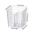 thumbnail image 3 of xaoyunyn No Drill Rust Resistant Bathroom Organizer with Adhesive Backing for Compact Space Multi Functional Storage Rack for Toothpaste,Comb Accessories, 3 of 5