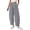 Plaid Navy White, variant on PRETTYGARDEN Plaid Barrel Pants Women Summer Casual Loose Wide Leg Lounge Gingham Trousers Spring Fashion Beach Bottoms