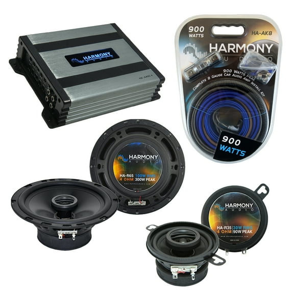 Mazda Miata 1990-1997 OEM Speaker Replacement Harmony R65 R35 & HA-A400.4 Amp