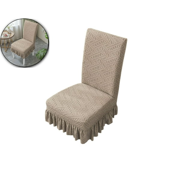 Chair Covers for Dining Room, Stretch Jacquard Dining Chair Slipcover Covers, Removable Washable Waterproof Chair Covers, 15.75"x19.69"