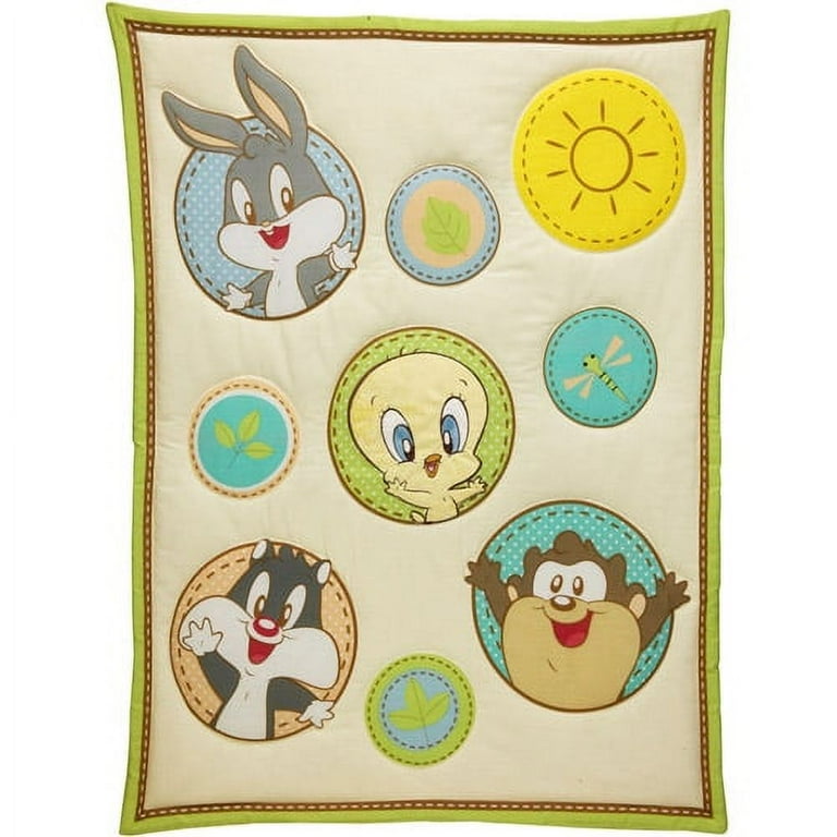 Baby looney tunes store crib set walmart