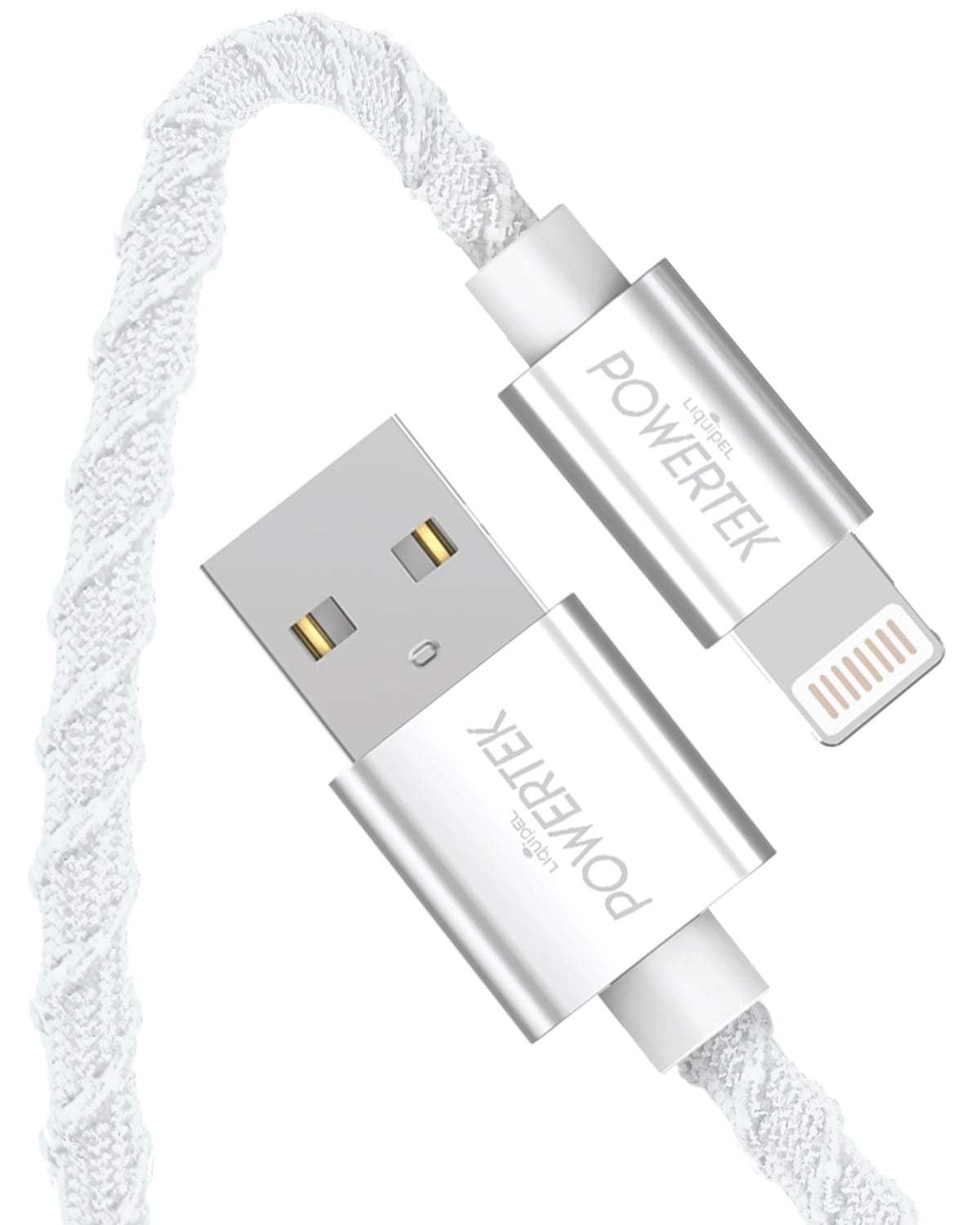 Powetrek Lightning Twizzler Cable White